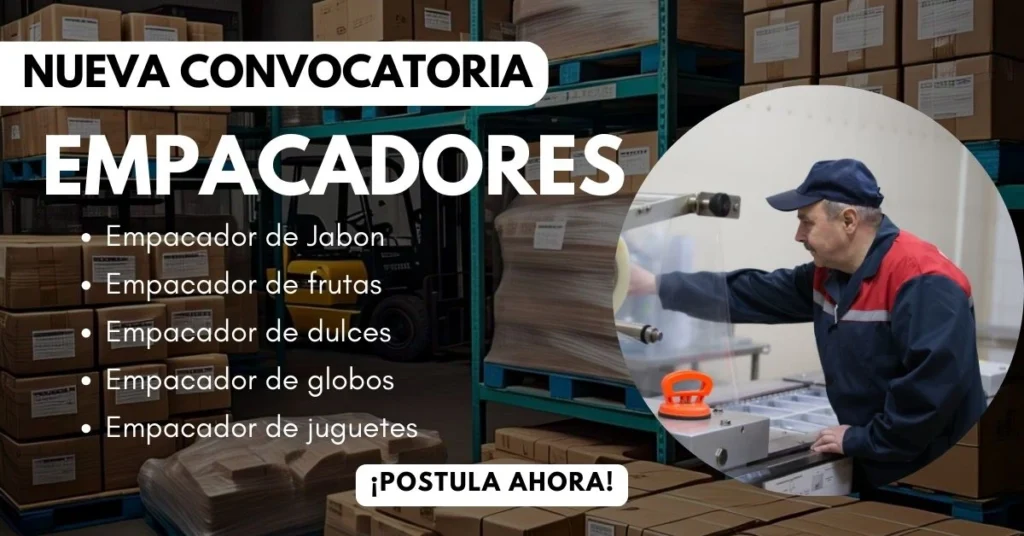📦 Convocatoria de Empleo para Empacadores