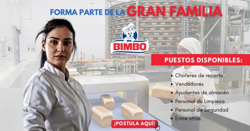 🍞 Convocatoria de Empleo en Grupo Bimbo